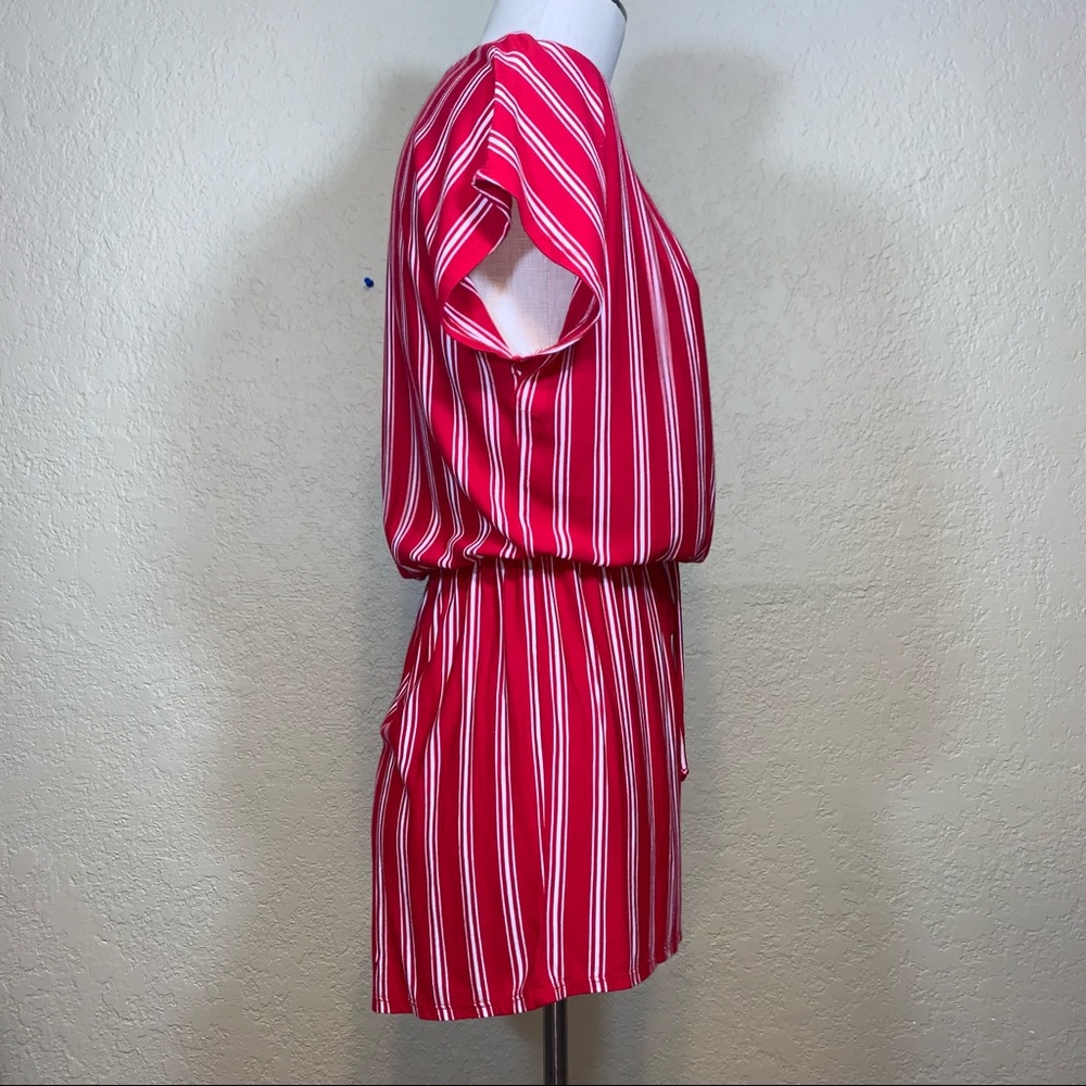 Red Striped Romper - Picture 4 of 7
